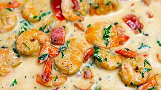 Das beste Rezept für Garnelen in einer cremigen Sauce Schnell und lecker [upl. by Itnahsa]