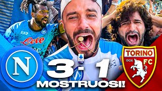 😈 MOSTRUOSI NAPOLI 31 TORINO  LIVE REACTION NAPOLETANI AL MARADONA HD [upl. by Jesher]