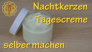 NachtkerzenTagescreme selber machen  für trockene gereizte Haut [upl. by Garik224]