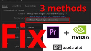 How to fix Premiere Pro not using GPU acceleration  How to enable GPU acceleration premiere pro [upl. by Oj448]