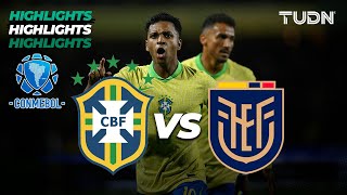 HIGHLIGHTS  Brasil vs Ecuador  CONMEBOL Eliminatoria 2026 TUDN [upl. by Irat]