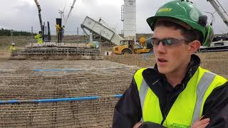 Concrete pours start at 27turbine Clocaenog Forest Wind Farm [upl. by Haff]