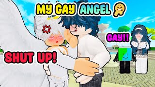 Reacting to Roblox Story  Roblox gay story 🏳️‍🌈 I RIZZ MY GUARDIAN ANGEL [upl. by Orhtej807]