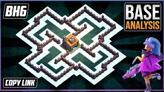 THE BEST BH6 TROPHY defense Base 2023 Builder Hall 6 Trophy Base Design with Copy Link  COC [upl. by Cassandra]