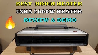 Usha Room Heater  Review amp Demo  Best Portable Room Heater  2020 [upl. by Shanleigh]