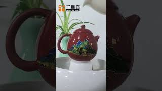 Check out this amazing thermochromic powder for thermochromic teapot 😍 colorchanging teapot [upl. by Shirberg]