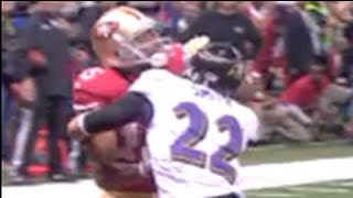 Michael Crabtree vs Jimmy Smith Super Bowl XLVII [upl. by Tingey]