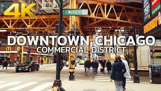 WALKING TOUR  CHICAGO  Downtown Chicago Commercial District Part1 Illinois Day Walk [upl. by Bear122]