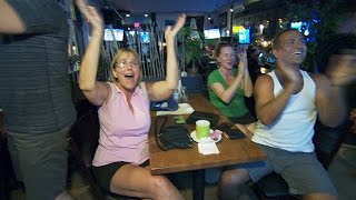 Penny Oleksiaks friends in Toronto go wild after gold medal win [upl. by Ariahay522]