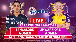 WPL 2024 Live Bangalore W v UP Warriorz W Live Scores  RCB W vs UP W Live Commentary  RCB Innings [upl. by Edny]