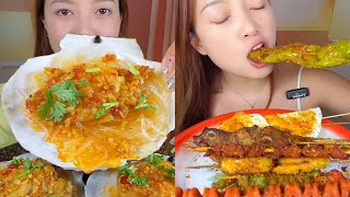 ASMR EP420 Delicious fried pork eating eating spicy food asmr eating challenge [upl. by Jung]