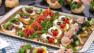 Canapé recipes  Sweet and savoury finger food recipes to get your party started [upl. by Swayder]