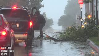 Hurricane Dorian in Charlottetown PEI  RAW 4K FOOTAGE [upl. by Zawde45]