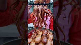 Mukbang ASMR HOT Spicy Small octopus🐙ampEnoki Mushrooms Eatingshow Ssoyoung Tik Tok [upl. by Monto]