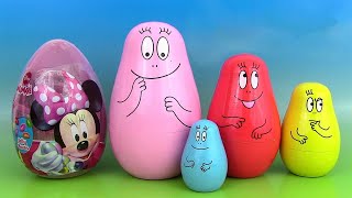 Barbapapa Poupées Gigognes Russes Oeufs Surprise Nesting Dolls [upl. by Anitnas]