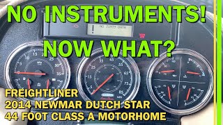 WHAT DO YOU DO WHEN YOUR FREIGHTLINER CLASS A MOTORHOME DASH GAUGES GO BLANK IN THE MOUNTAINS EP191 [upl. by Maro]