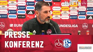 Die PK mit Cristian Fiél im ReLive  1 FC Nürnberg  FC Schalke 04 [upl. by Branch]