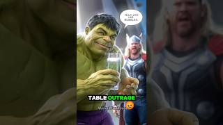 quotBubbles amp Outrage Thor and Hulks Restaurant Showdownquotshorts viral marvel funny [upl. by Blase]