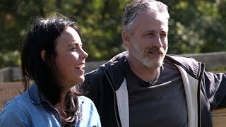 Jon Stewart and wife on life after quotDaily Showquot [upl. by Llenwad]