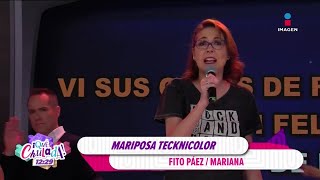 ¡Mariana H nos COMPLACIÓ con su dulce voz cantando Mariposa Tecknicolor  ¡Qué Chulada [upl. by Talie]