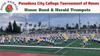 2024 Rose Parade Bandfest  Pasadena City College Tournament of Roses Honor Band amp Herald Trumpets [upl. by Acinelav159]