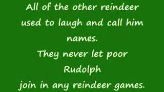 Rudolph The Red Nosed Reindeer Lyrics YouTube [upl. by Esereht]