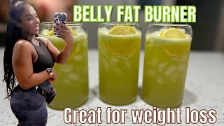 I AM LOSING SO MUCH BELLY FAT Green Detox Juice recipe [upl. by Lorene980]