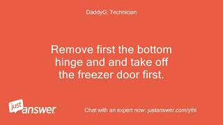 Help reversing the door on an AEG fridgefreezer [upl. by Zeralda]