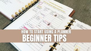 How To Start Using A Planner Beginning Tips plannernewbie [upl. by Chaney]