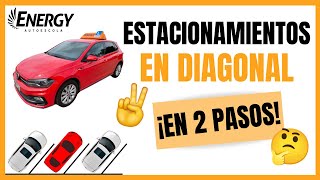 🤪ESTACIONAR EN DIAGONAL ¡EN 2 PASOS😱 [upl. by Oakes]