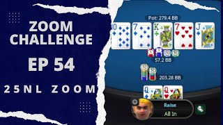 RASH River Raise THE ZOOM CHALLENGE EPISODE 54 PokerStars 25NL ZOOM [upl. by Yeruoc662]