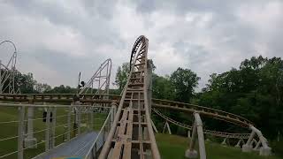 Onride Pantheon 🎢 4KPOV 2024  Busch gardens Williamsburg [upl. by Annaeirb]