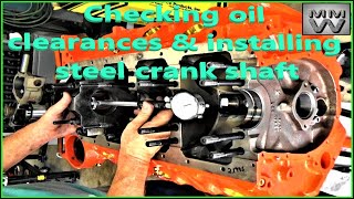 Checking oil clearances amp installing steel crank shaft4 Chevy 454 Big Block Performance Build [upl. by Fennell400]