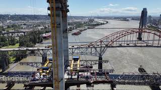 New Pattullo Bridge  DJI Mini 4 Pro  June 11 2024 [upl. by Elvira]