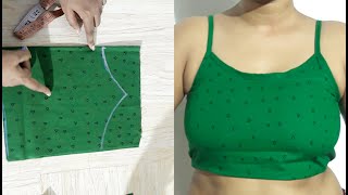 Cotton Camisole Cutting and Stitching  Camisole कटिंग और स्टिचिंग [upl. by Ahsekad]