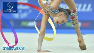 2017 Rhythmic Worlds Pesaro ITA  ClubsRibbon Finals Highlights  We Are Gymnastics [upl. by Seabrook]