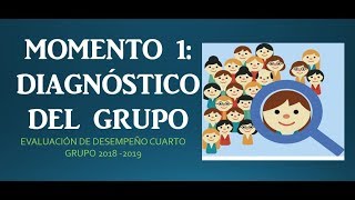 Soy Docente MOMENTO 1 DIAGNÓSTICO DEL GRUPO 2018 5 [upl. by Egoreg985]