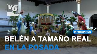 Un colorido belén a tamaño real en al Posada del Rosario [upl. by Nosidda]