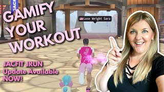 JACFIT JRUN UPDATE  Fun amp Challenging NEW Workout Exercise Video Game [upl. by Hoffman]