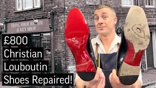 Christian Louboutin  FULL LEATHER SOLE Repair amp Restoration [upl. by Hayn]