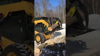 Halverson Heavy Duty Grapple Saw Skidsteer attachment [upl. by Kaden]