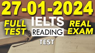 IELTS Reading Practice Test 2024 with Answers  27012024 [upl. by Mair]