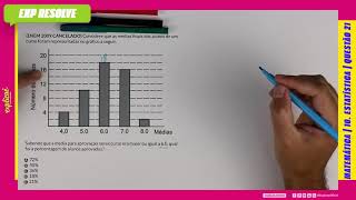 CONSIDERE QUE AS MÉDIAS FINAIS DOS ALUNOS DE UM CURSO FORAM REPRESENTADAS NO   ESTATÍSTICA [upl. by Shipley]