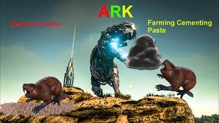 ARK Survival Evolved Zement Farmen Leicht quotcheatquot DeutschHD Farming Cementing Paste Easy Trick [upl. by Xanthus814]