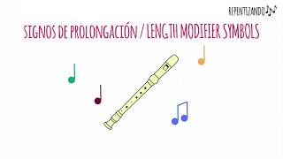 Signos de prolongación Canon para flautas  Length modifier symbols Canon for flutes [upl. by Kaplan555]