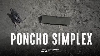 Liteway Poncho Simplex  an ultralight ponchotarp for hiking [upl. by Godspeed]