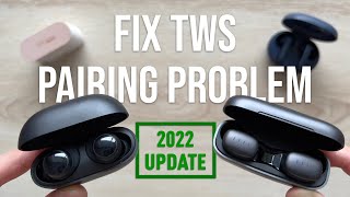 How To FIX TWS Pairing Problems  Updated 2022 Factory Reset Guide [upl. by Kirimia]