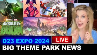 D23  Villains Land Avengers Infinity Defense Stark Flight Lab Fortnite Absolute Doom  BREAKDOWN [upl. by Lucine]