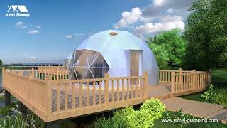 Glamping Resort Ideas 4  Glamping Dome Tents at the Riverside [upl. by Ettennad]