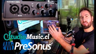 Interfaz de Audio PreSonus Audiobox USB 96 Review y Prueba  StudioMusiccl [upl. by Ainevul755]